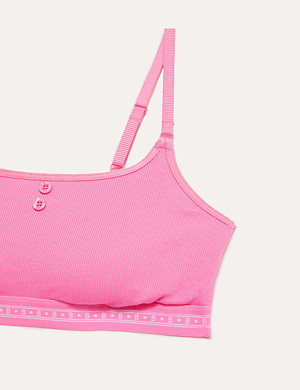 Ebba Ribbed Non Wired Crop Top A-E