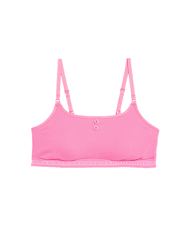 Ebba Ribbed Non Wired Crop Top A-E