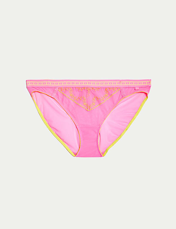 Farina Embroidered High Leg Knickers - RO