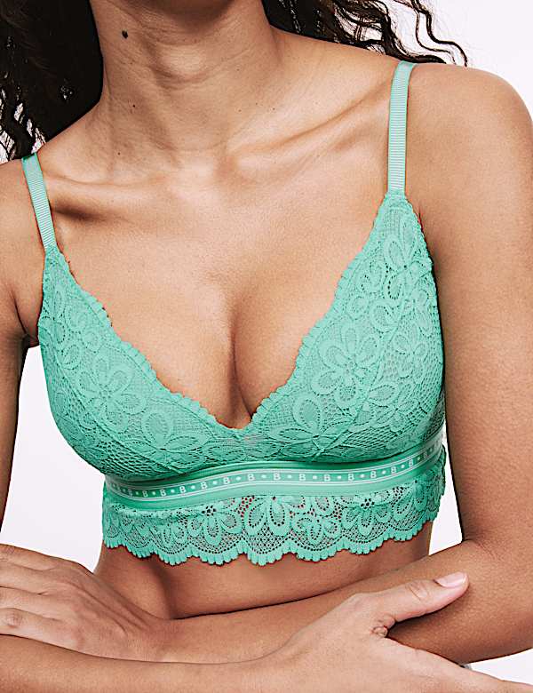 Cleo Lace Non Wired Bralette A-E - GR
