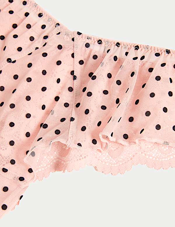 Alma Lace & Flock Print Cami Set
