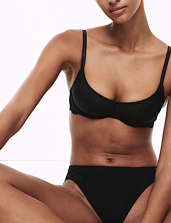 Hanna Glossie Wired Scoop Bra (A-E) - RO