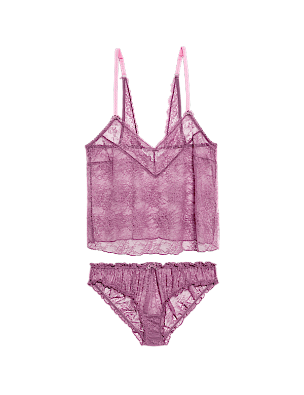Anna Lace Camisole & French Knickers Set