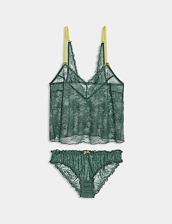 Anna Lace Camisole & French Knickers Set - CA