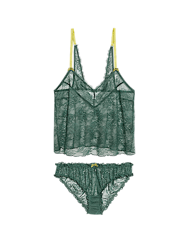 Anna Lace Camisole & French Knickers Set