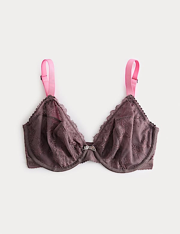 Anna Lace Wired Plunge Bra (F-H) - SE