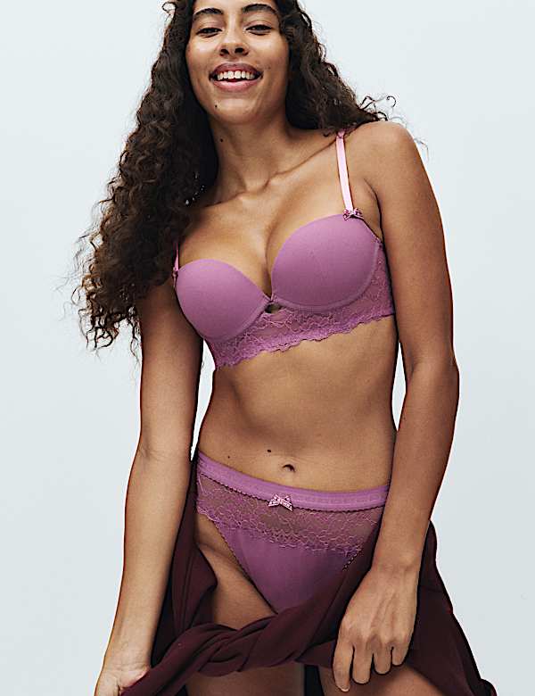 Anna Wired Longline Push-Up Balcony Bra A-E