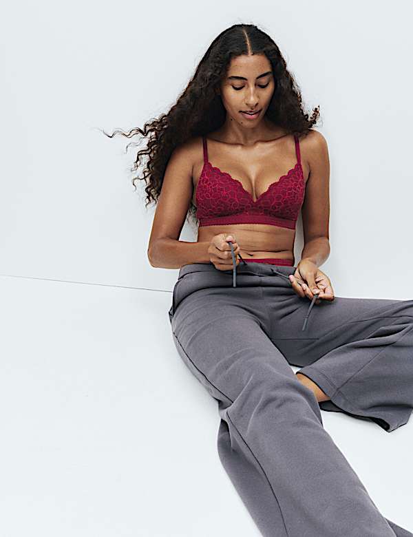 Cleo Lace Non Wired Plunge Bra (A-E) - NO