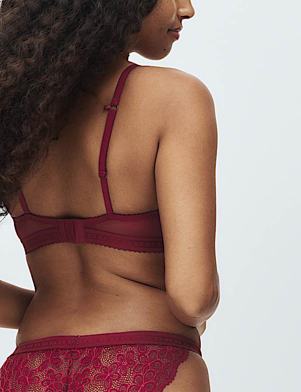 Cleo Lace Non Wired Plunge Bra (A-E) - NO