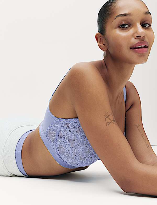 Cleo Lace Wired Minimiser Bra (C-G) - BN