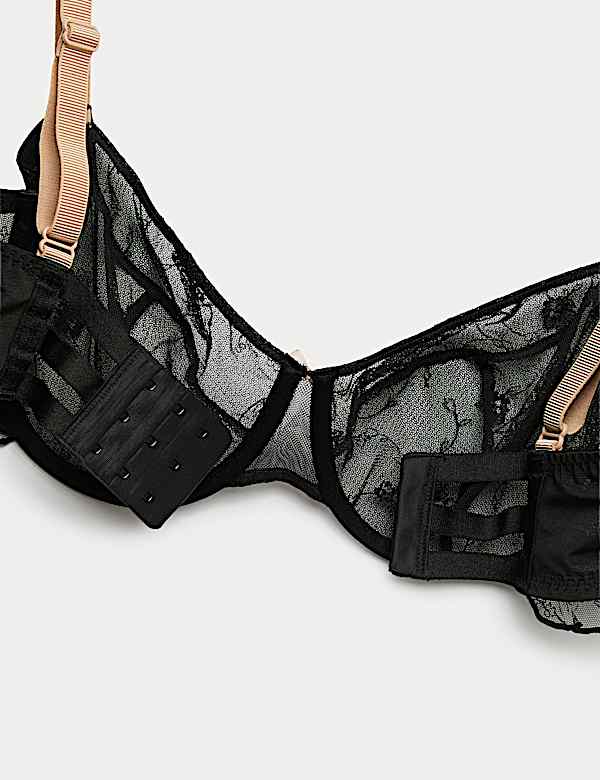 Helena Embroidery Wired Demi Cup Bra (F-H) - MV