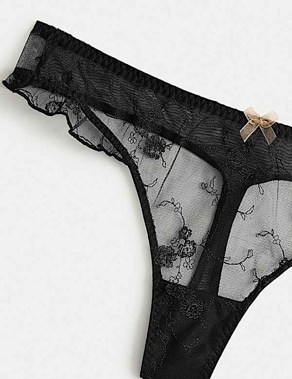 Helena Embroidery Thong