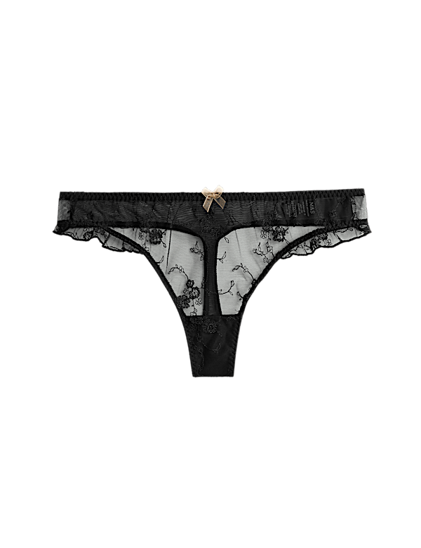 Helena Embroidery Thong
