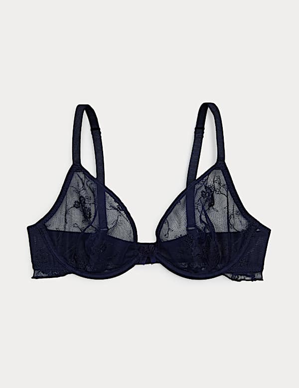Helena Embroidered Wired Plunge Bra (A-E) - RS