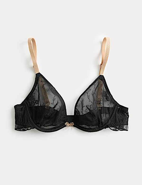 Helena Embroidered Wired Plunge Bra (A-E) - IT