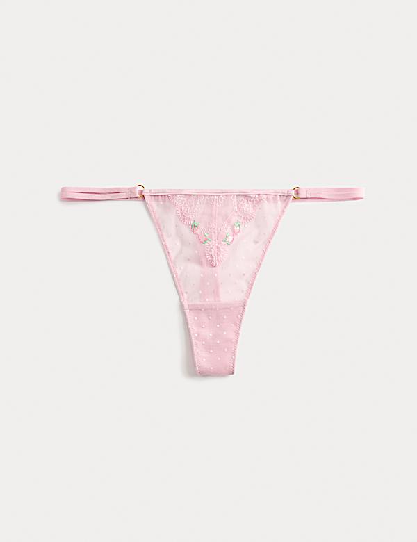 Leah Embroidery Thong - SK