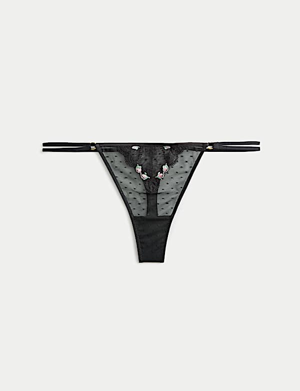 Leah Embroidery Thong - NL