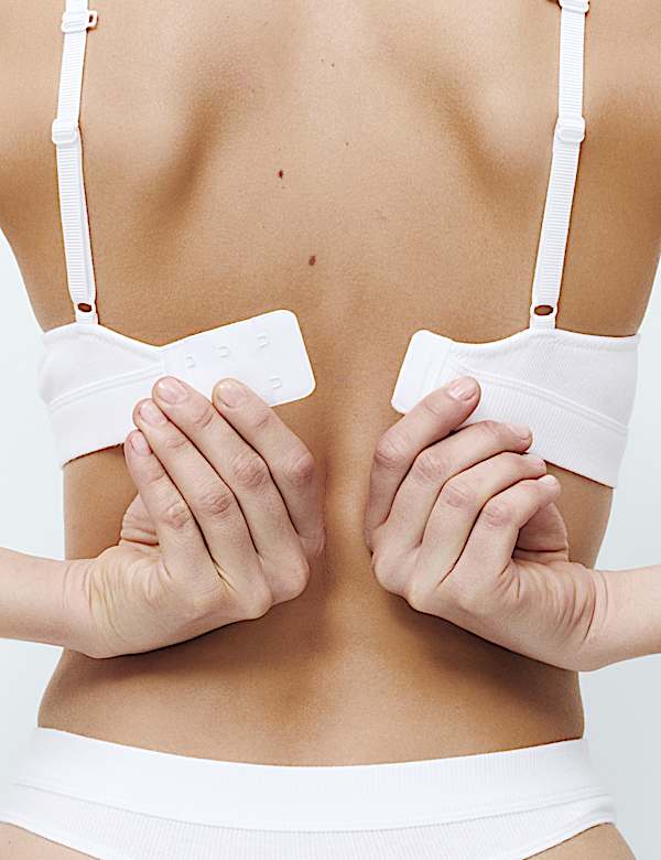 Juni Cotton Rib Non Wired Plunge Bra (A-E) - EE