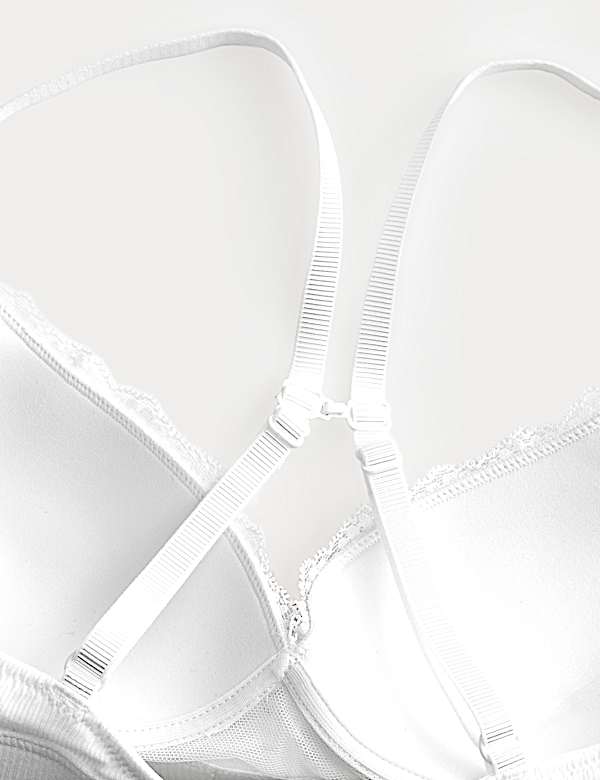 Juni Cotton Rib Non Wired Plunge Bra (A-E) - EE