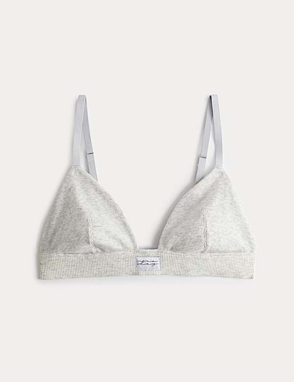 Juni Cotton Rib Non Wired Bralette (A-E) - FR