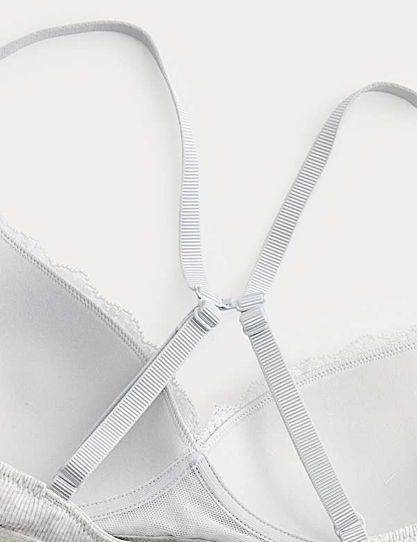 Juni Cotton Rib Non Wired Plunge Bra (A-E)