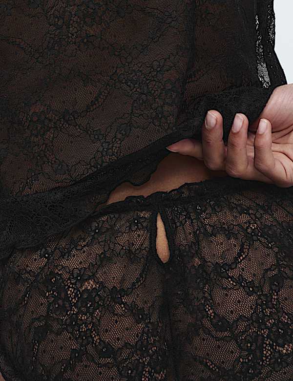 סט קמיסול תחרה Ida ללא ברזלים - IL