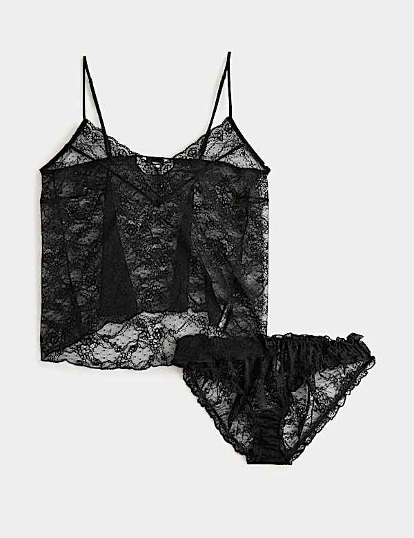 סט קמיסול תחרה Ida ללא ברזלים - IL