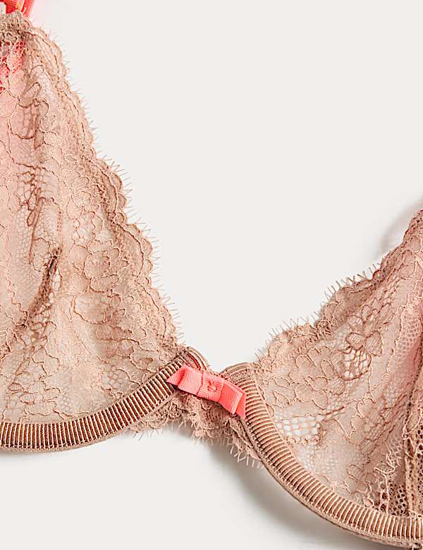 Ida Lace Wired Plunge Bra (A-E)