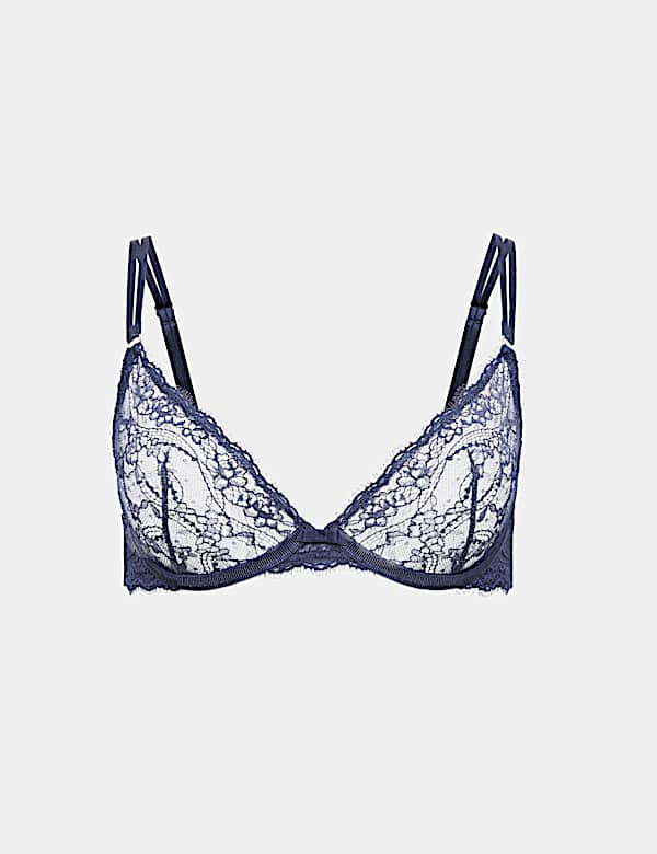 Ida Lace Wired Plunge Bra (A-E)