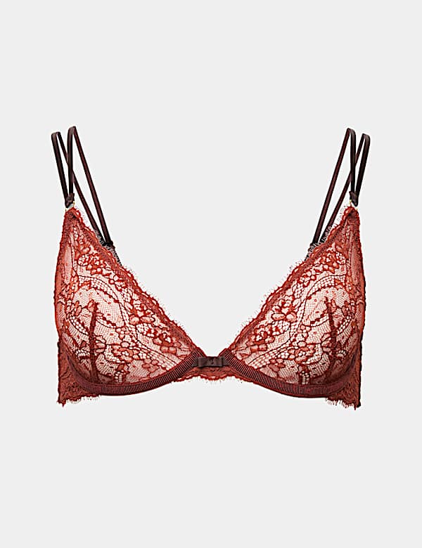 Ida Lace Wired Plunge Bra (A-E)