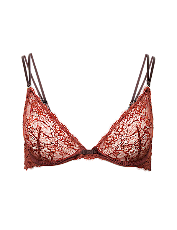 Ida Lace Wired Plunge Bra (A-E)
