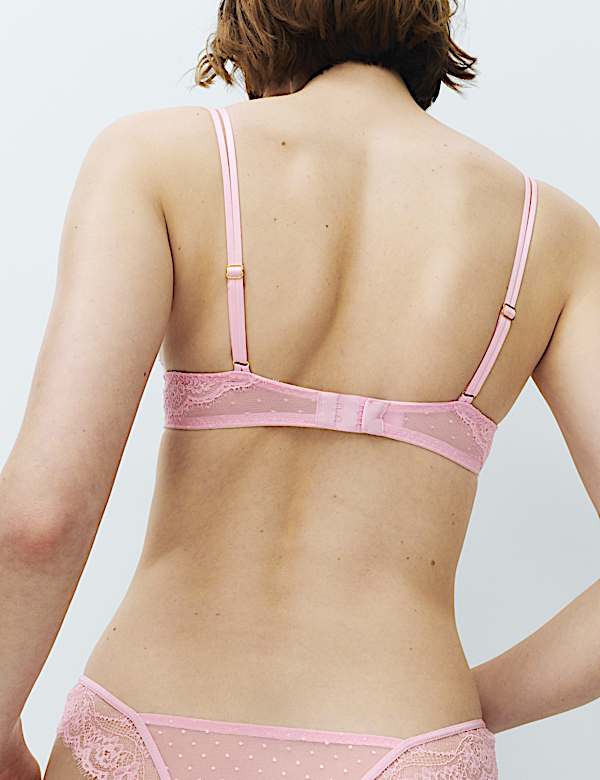 Ida Lace Wired Plunge Bra (A-E) - GR