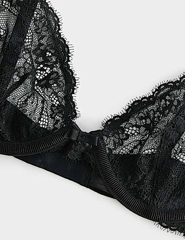 Ida Lace Wired Plunge Bra (A-E)