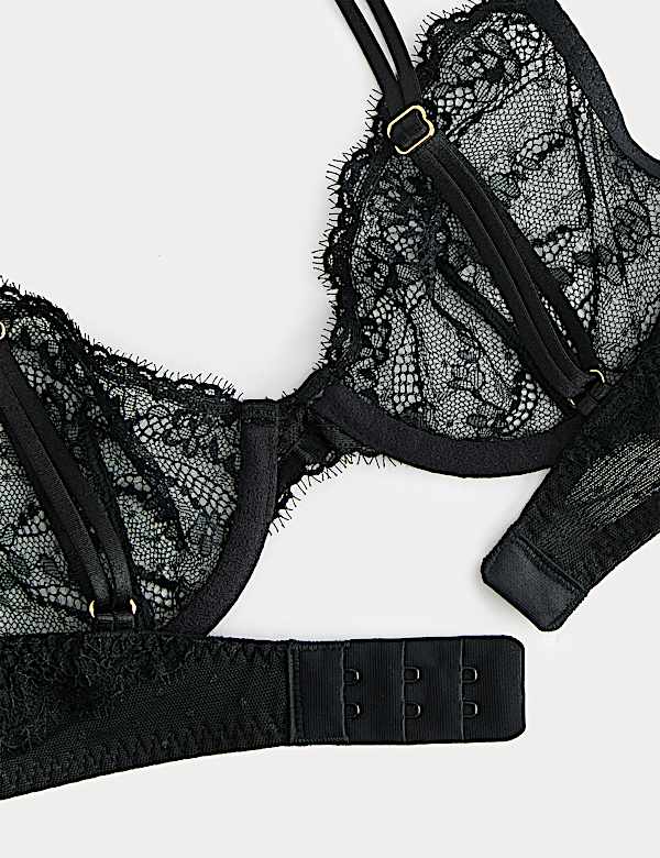 Ida Lace Wired Plunge Bra (A-E)
