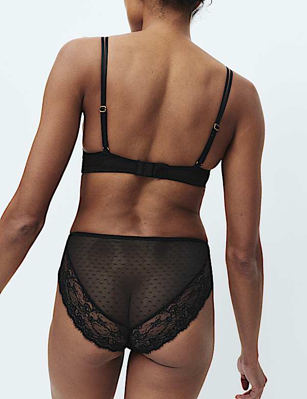 Ida Lace Non Wired Push-Up Plunge Bra A-E - CZ