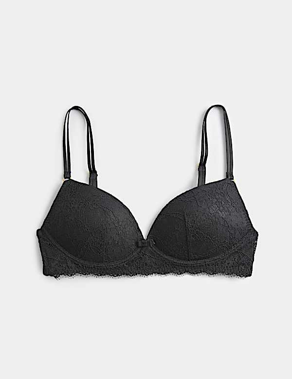 Ida Lace Non Wired Push-Up Plunge Bra A-E - CZ
