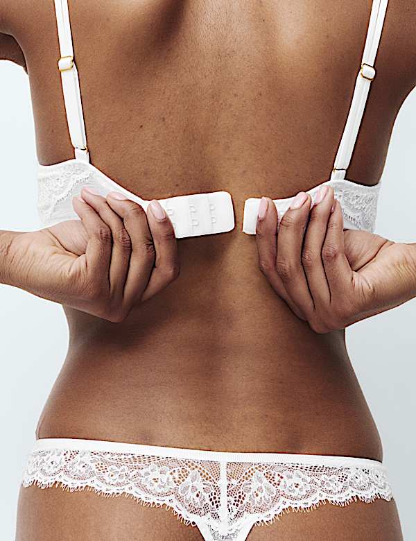 Ida Lace Non Wired Push-Up Plunge Bra (A-E) - LV