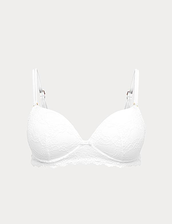 Ida Lace Non Wired Push-Up Plunge Bra (A-E) - LV