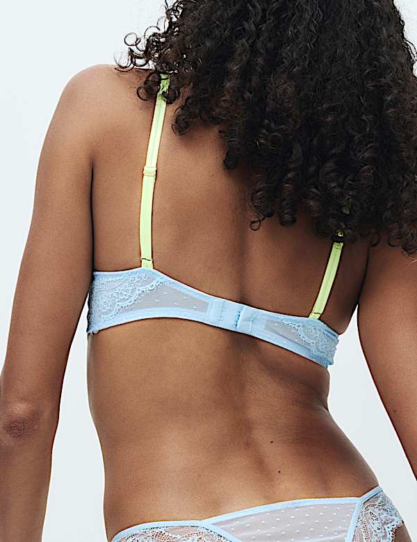 Ida Lace Non Wired Plunge Bra (A-E) - GR