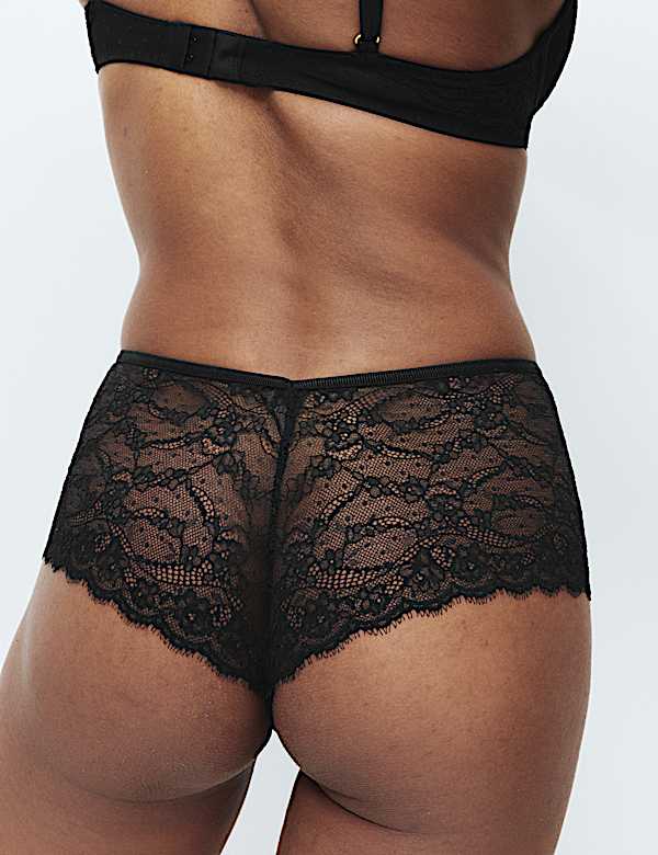 Ida hoch geschnittene Slips mit Spitze - AT