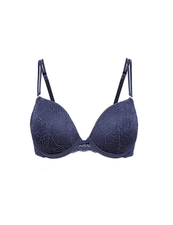 Ida Lace Wired Push-Up Plunge Bra (A-E)