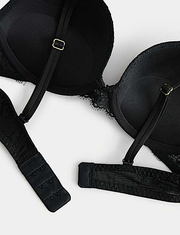 Ida Lace Wired Push-Up Plunge Bra (A-E)