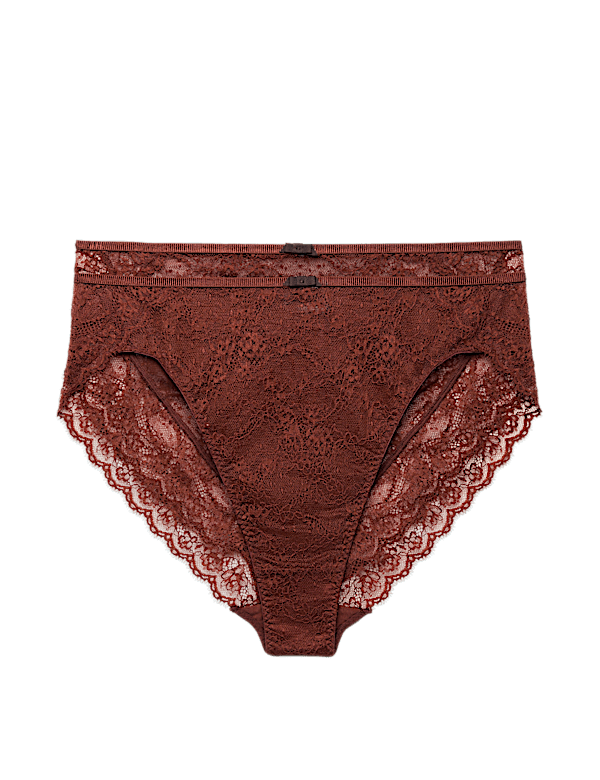 2 Pack Ida Lace High Waisted High Leg Knickers