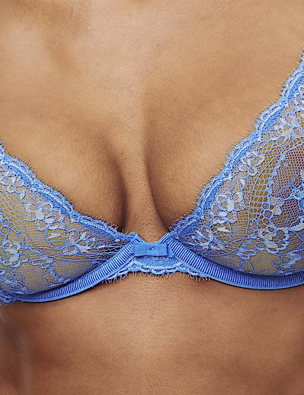 Sujetador escotado con encaje con aros Ida (para copa A-E) - US