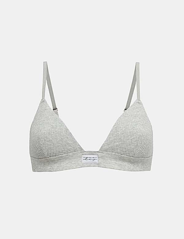 Asta Cotton Rib Non Wired Bralette - JP