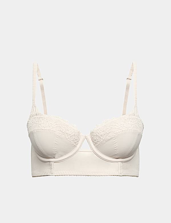Clara Papertouch Wired Longline Balcony Bra (A-E) - BE