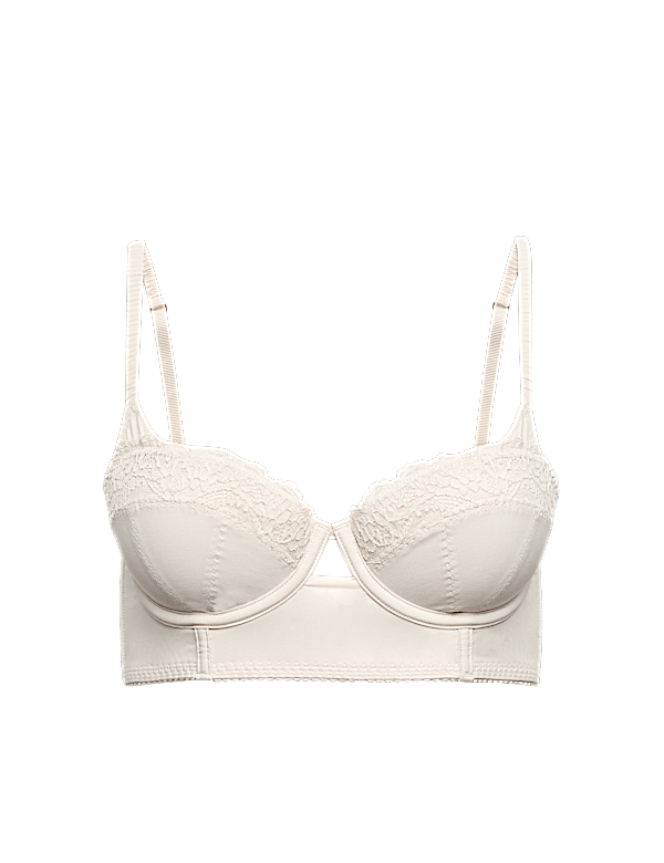 Clara Papertouch Wired Longline Balcony Bra (A-E)