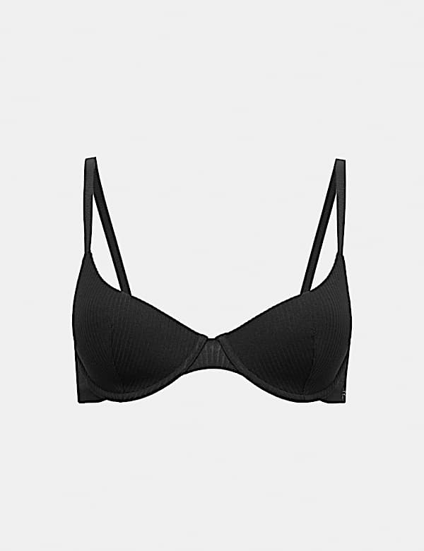 Asta Cotton Blend Padded Demi Cup Bra A-E - ID