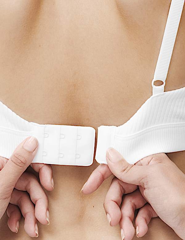 Bra Plunge Tanpa Kawat Campuran Katun Asta (Cup A-E) - ID