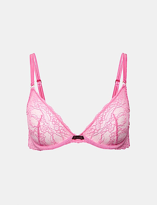 Ida Lace Non Padded Wired Plunge Bra (A-E) - TW
